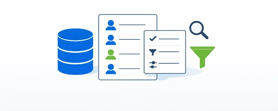Další nástroje v seznamu a menu