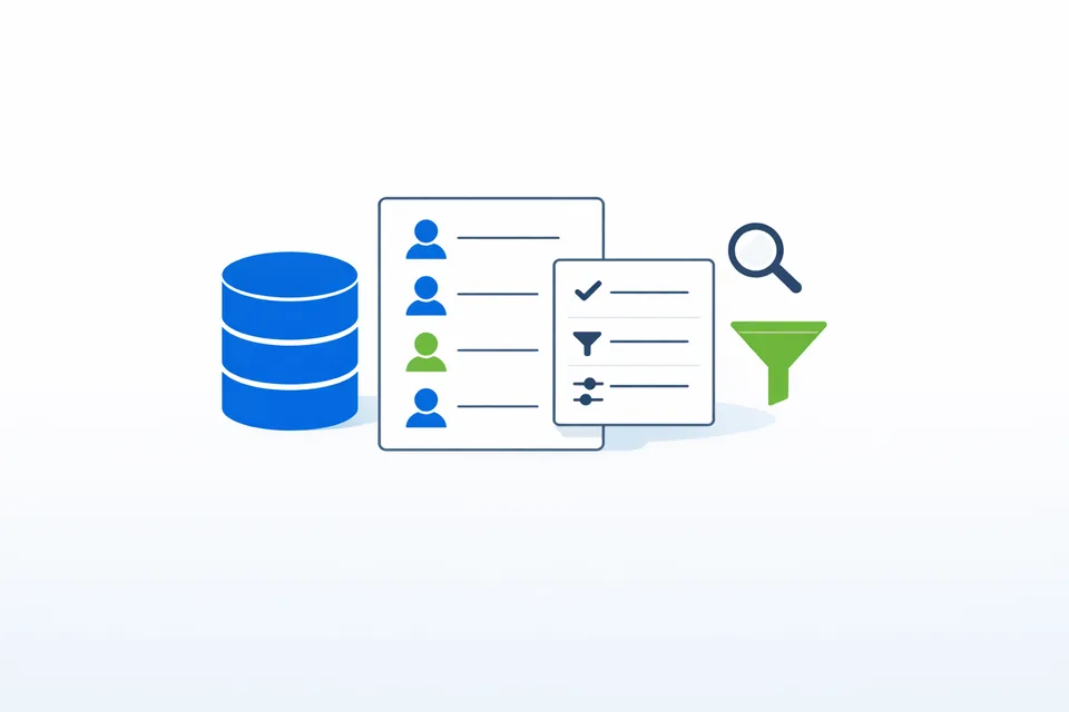 Další nástroje v seznamu a menu