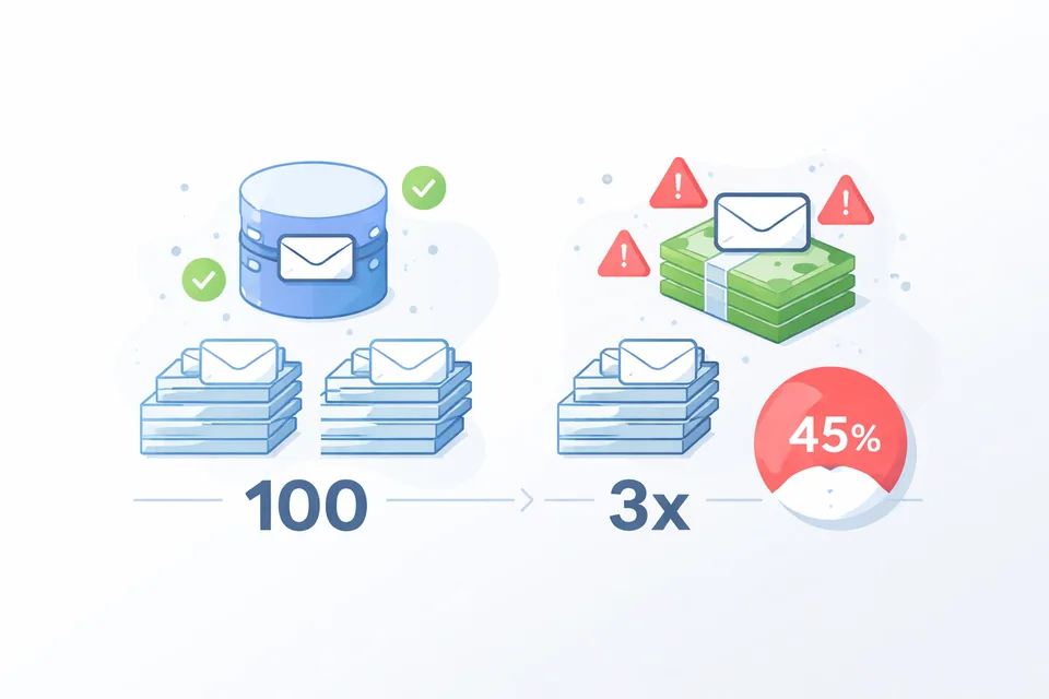 Emailová databáze vs. nákup seznamu: rozdíl v číslech a rizicích