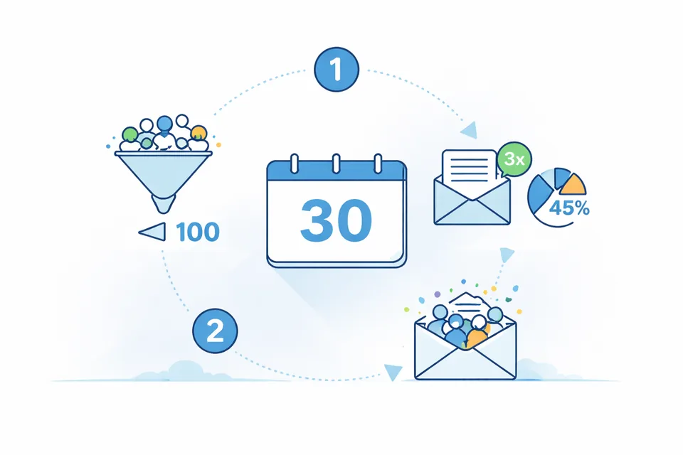 Databáze kontaktů zdarma: konkrétní postup na 30 dní (kroky)