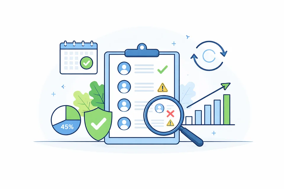 Pravidelná údržba databáze kontaktů zvyšuje efektivitu e-mailového marketingu. Diagram ilustrující důvody pro pravidelnou údržbu databáze kontaktů