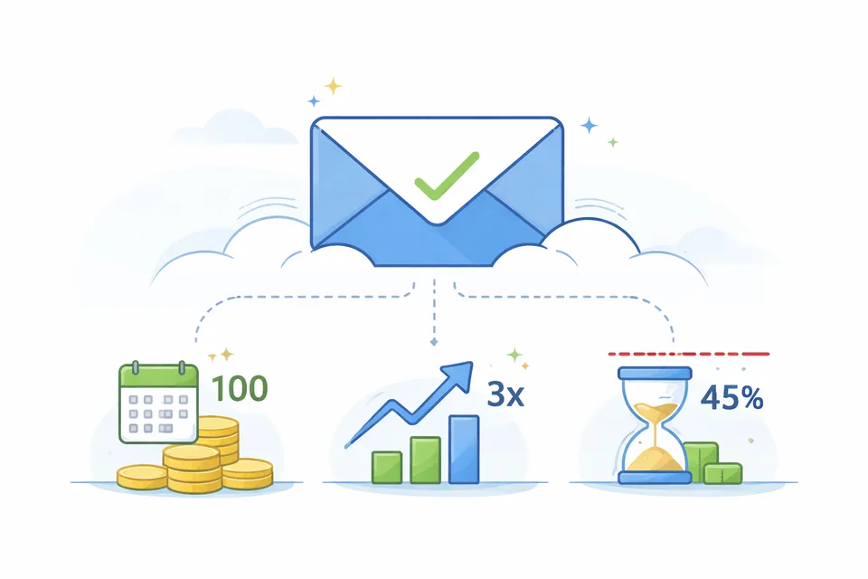 diagram znázorňující limity a možnosti při vytváření zdarma newsletteru
