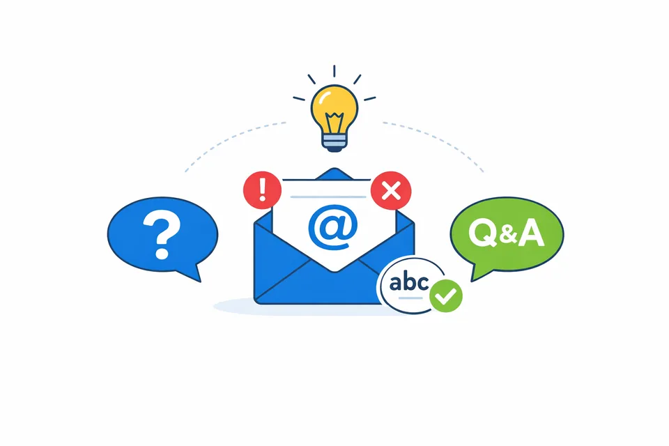 Jaké jsou nejčastější chyby v gramatice e-mailu