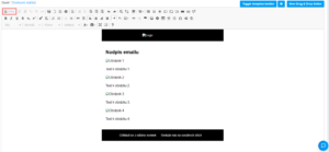 HTML šablona emailu
